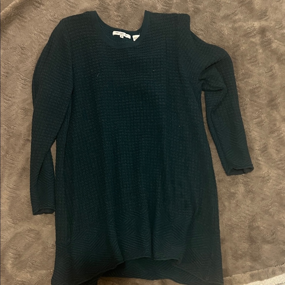 Eight Eight Eight Dark Green Textured Dress